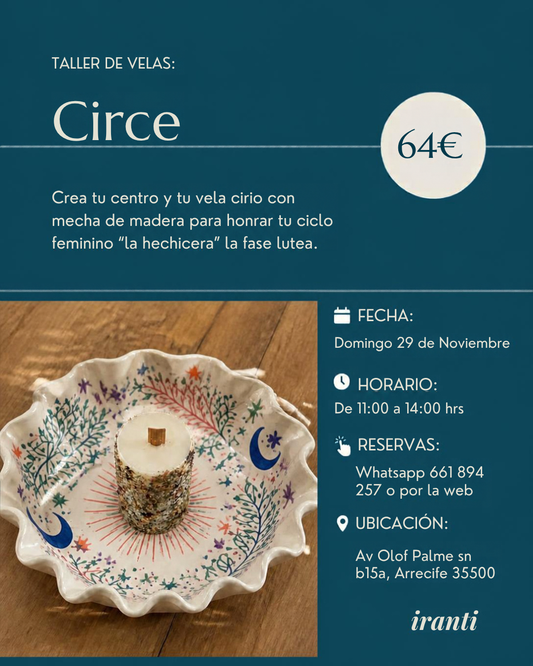 Taller Circe - Cerámica + vela / 29 de Noviembre
