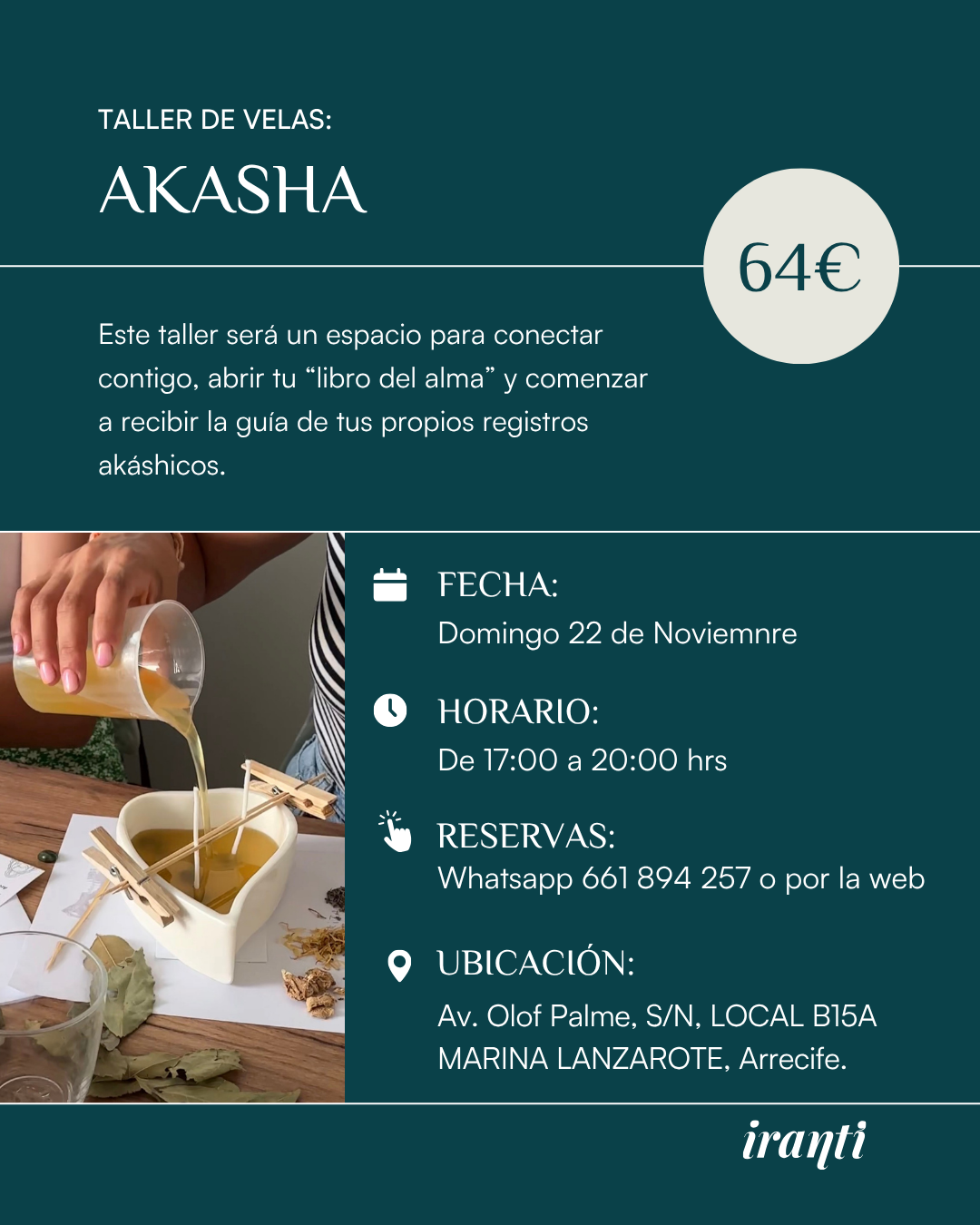 Taller "Registros Akashikos" + vela