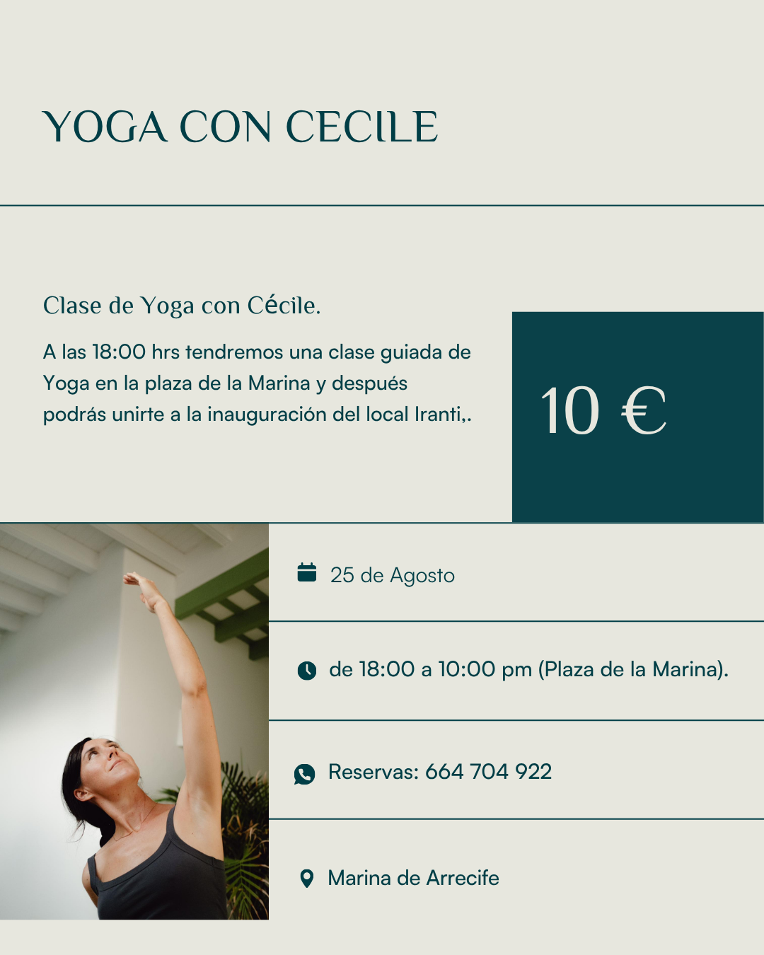 Clase de Yoga - Inauguración Iranti