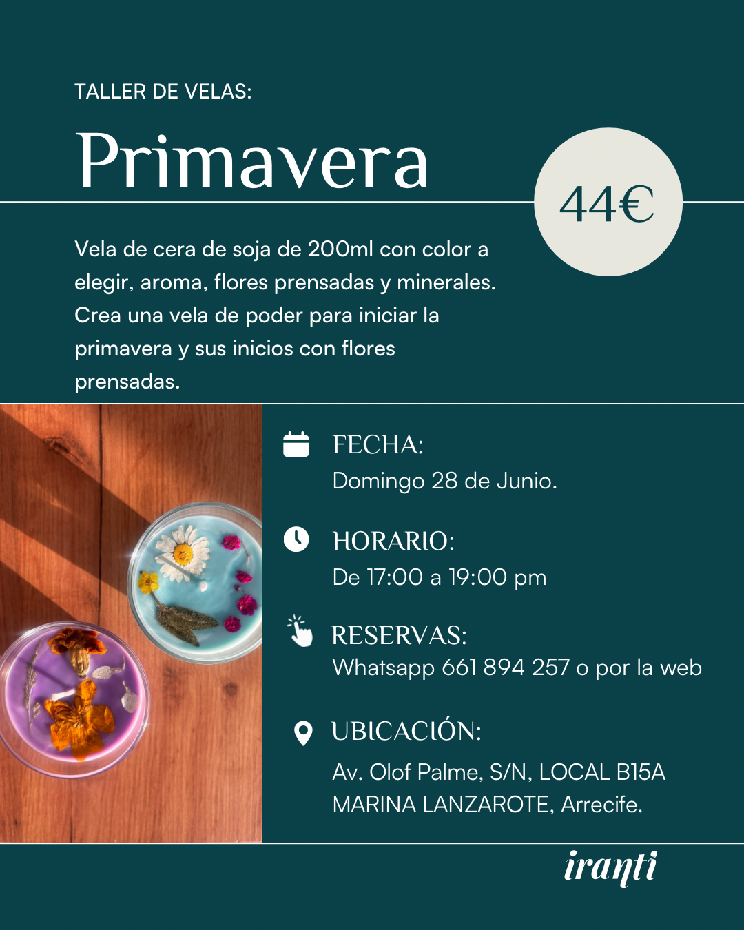 Taller "Primavera" 28 de Junio transición a verano