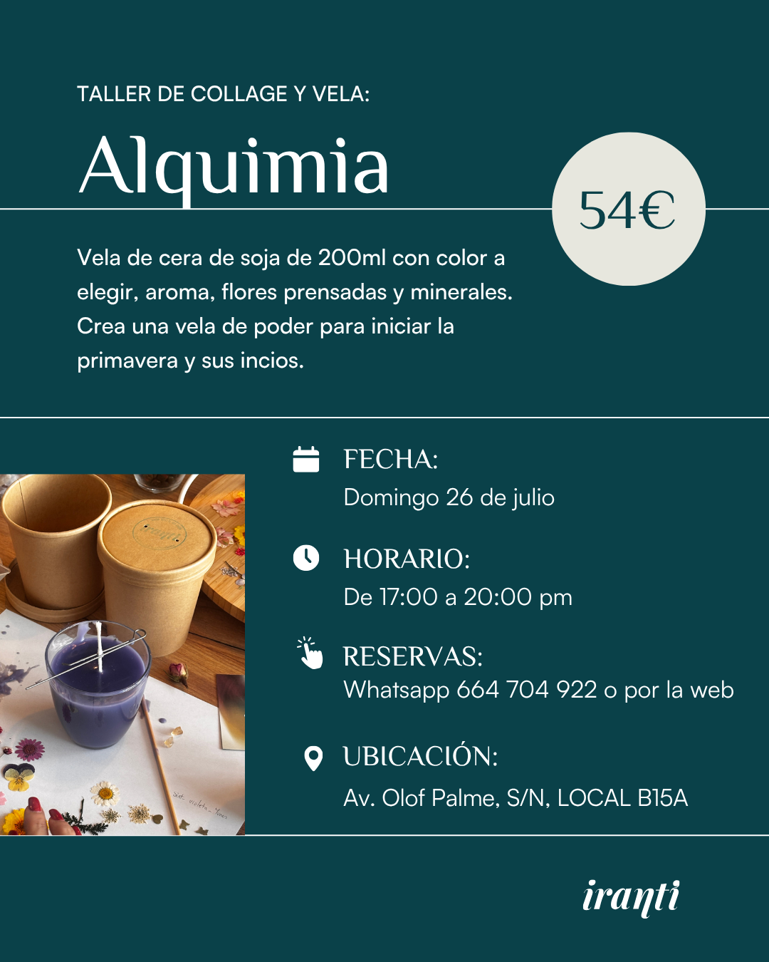 Taller "Alquimia" 26 de Julio