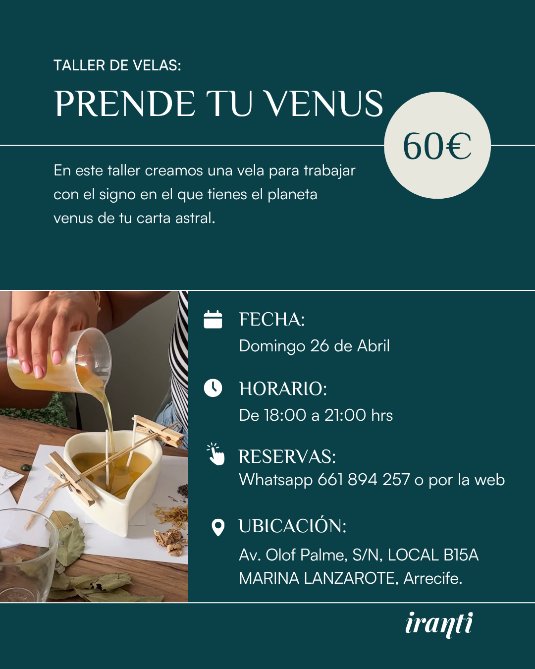 Taller Prende tu Venus 26 de Abril