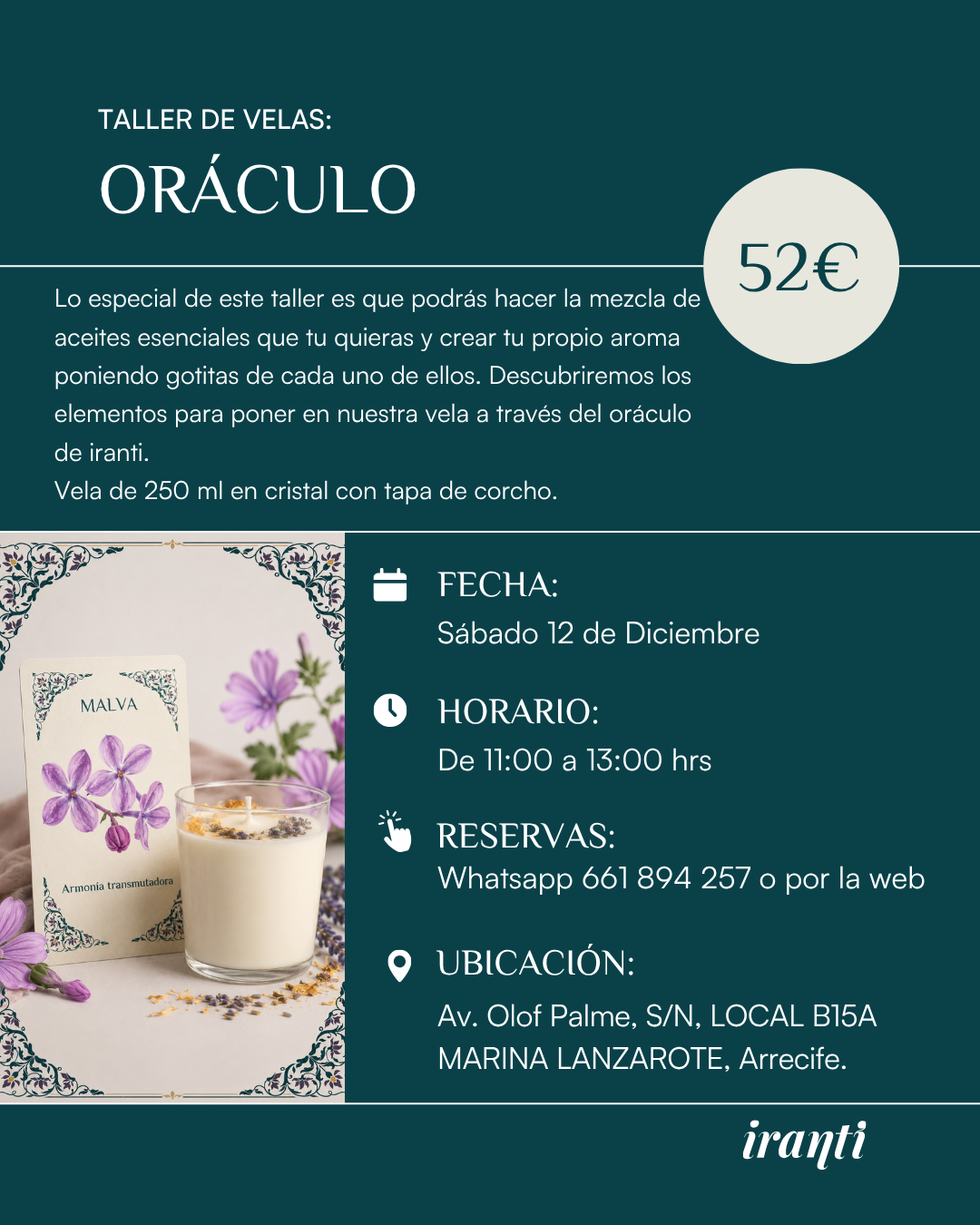 Taller  "Vela Oráculo" 12 de Diciembre