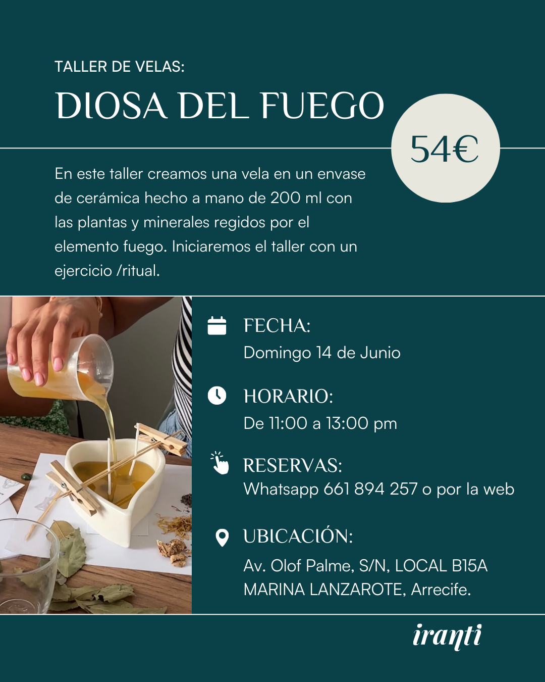 Taller "DIOSA DEL FUEGO" 14 de Junio