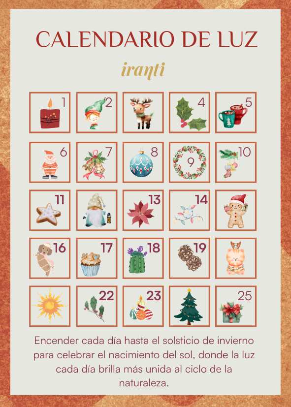 Vela "Calendario de luz"