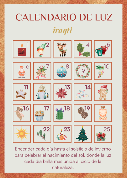 Vela "Calendario de luz"